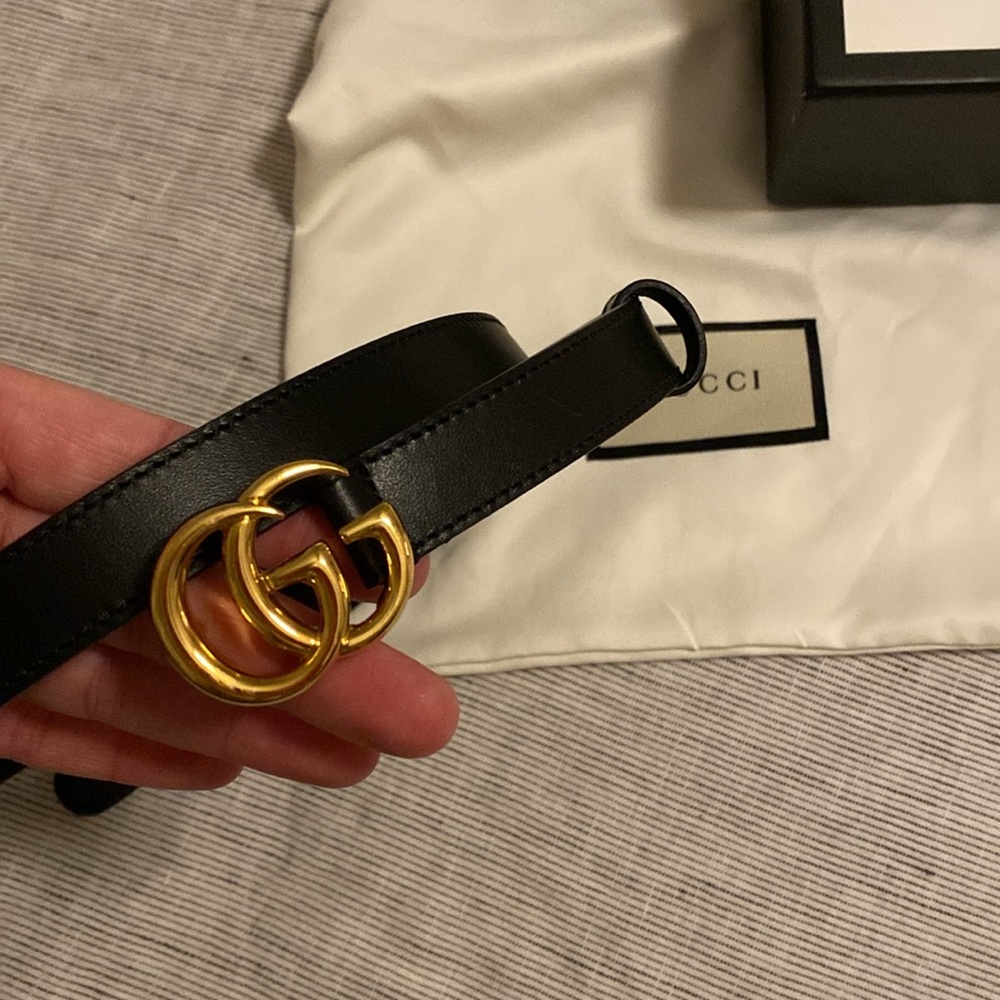 Gucci GG Marmont thin belt, never worn. - Picture 2 of 4